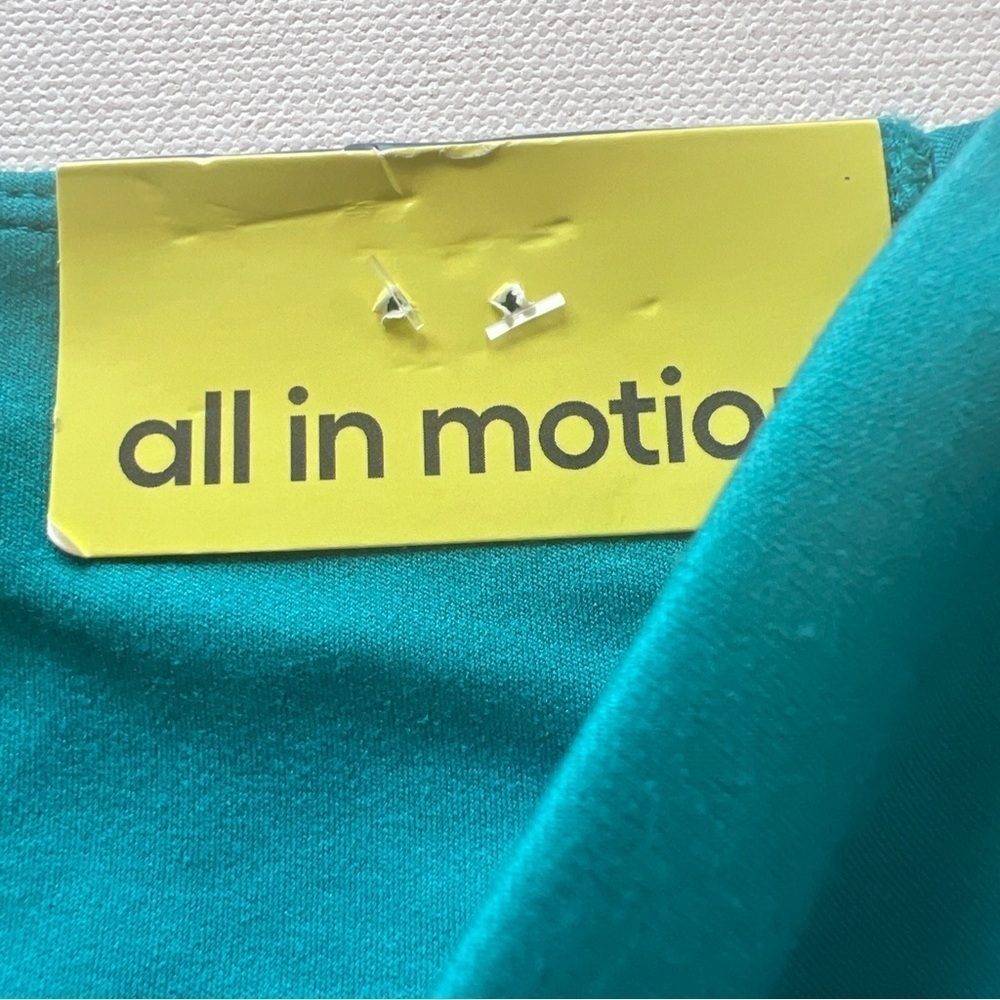 NWT All in Motion Women's Flex Ribbed High-Rise 7/8 Leggings Large Teal (A4) - Picture 4 of 8